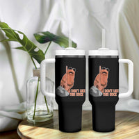Funny Marcus The Worm Tumbler With Handle I Dont Like This Rock Meme - Wonder Print Shop