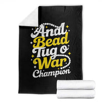 Funny Anal Bead Tug O War Throw Blanket Inappropriate Adult Humor Weird Cringe - Wonder Print Shop
