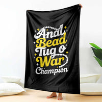 Funny Anal Bead Tug O War Throw Blanket Inappropriate Adult Humor Weird Cringe - Wonder Print Shop