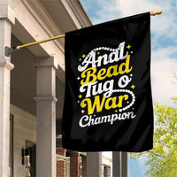 Funny Anal Bead Tug O War Garden Flag Inappropriate Adult Humor Weird Cringe - Wonder Print Shop