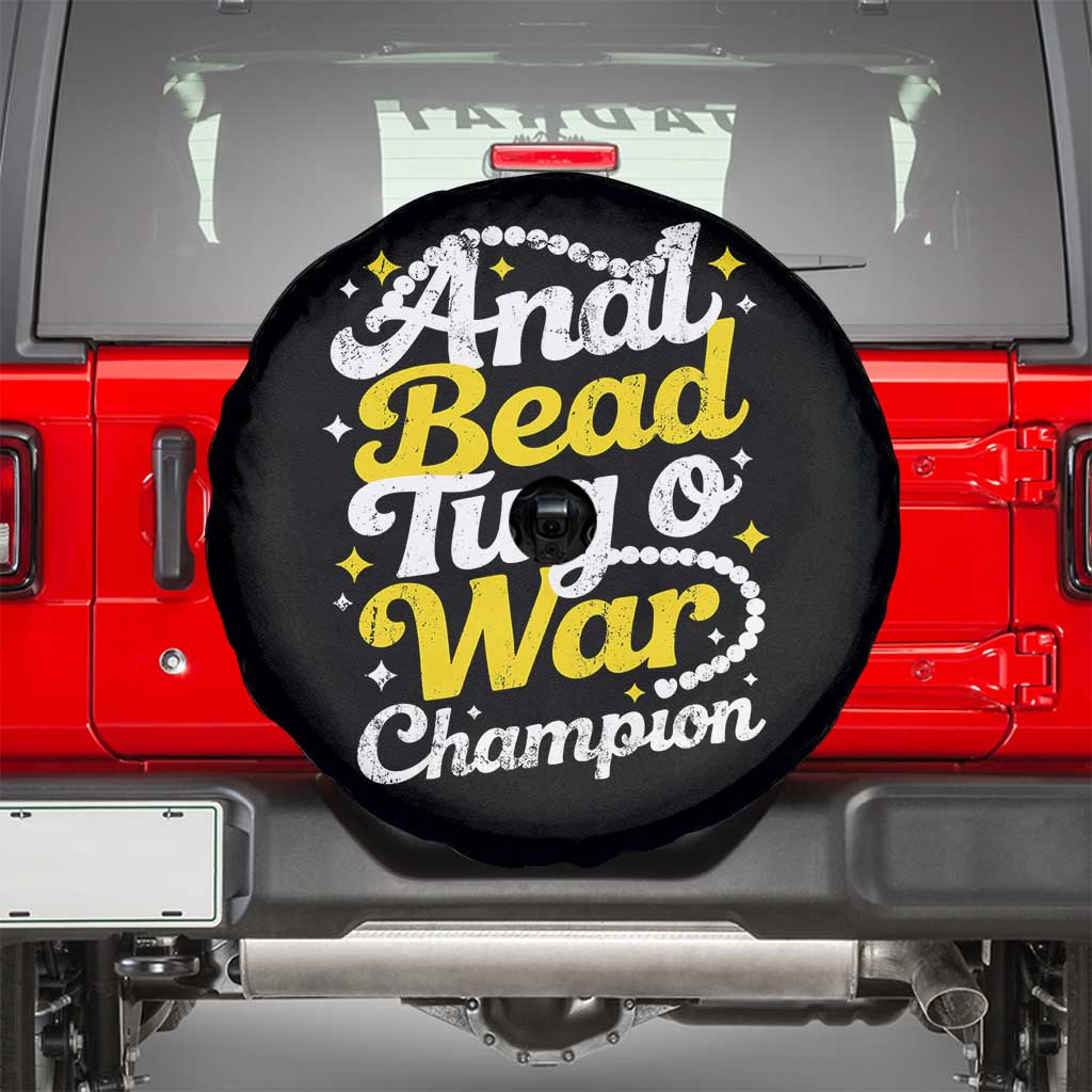 Funny Anal Bead Tug O War Spare Tire Cover Inappropriate Adult Humor Weird Cringe - Wonder Print Shop