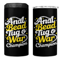 Funny Anal Bead Tug O War 4 in 1 Can Cooler Tumbler Inappropriate Adult Humor Weird Cringe - Wonder Print Shop