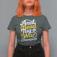 Funny Anal Bead Tug O War T Shirt For Women Inappropriate Adult Humor Weird Cringe - Wonder Print Shop