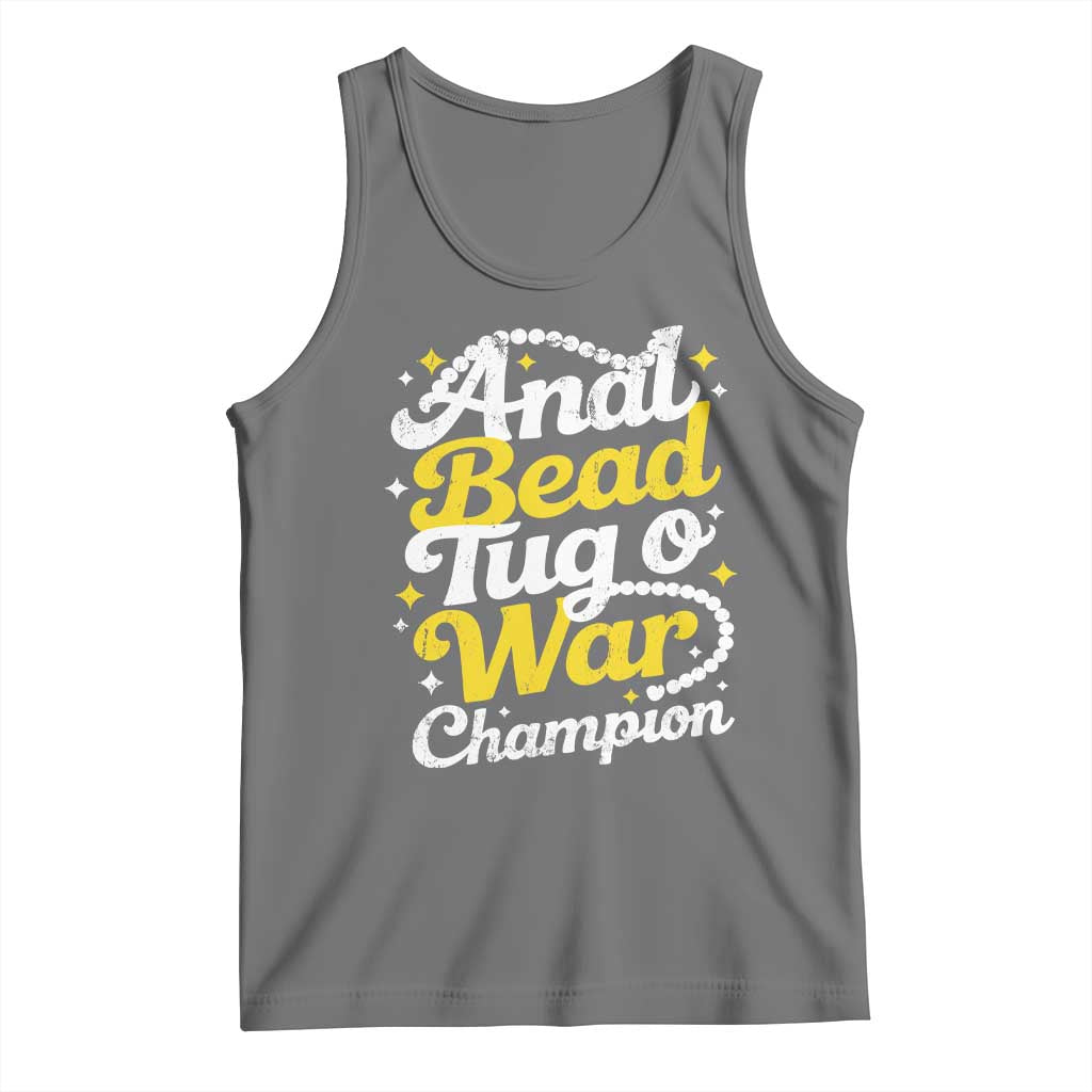 Funny Anal Bead Tug O War Tank Top Inappropriate Adult Humor Weird Cringe - Wonder Print Shop