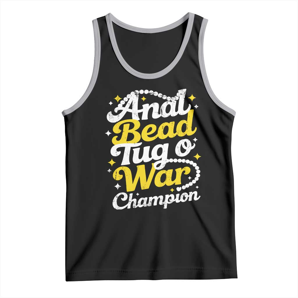 Funny Anal Bead Tug O War Tank Top Inappropriate Adult Humor Weird Cringe - Wonder Print Shop