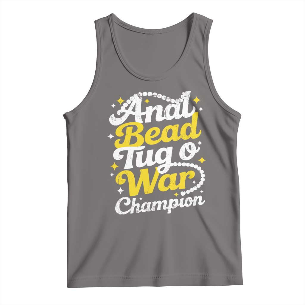 Funny Anal Bead Tug O War Tank Top Inappropriate Adult Humor Weird Cringe - Wonder Print Shop