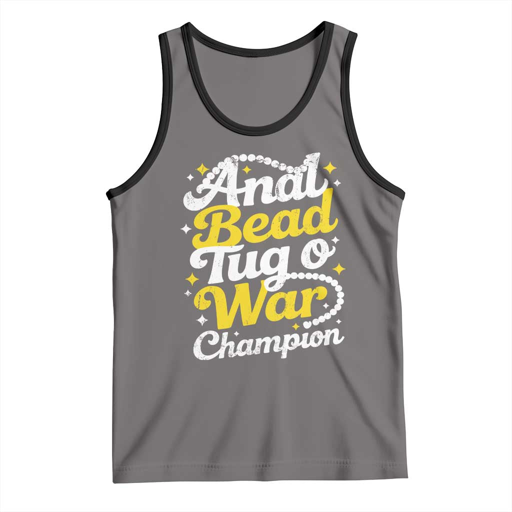 Funny Anal Bead Tug O War Tank Top Inappropriate Adult Humor Weird Cringe - Wonder Print Shop