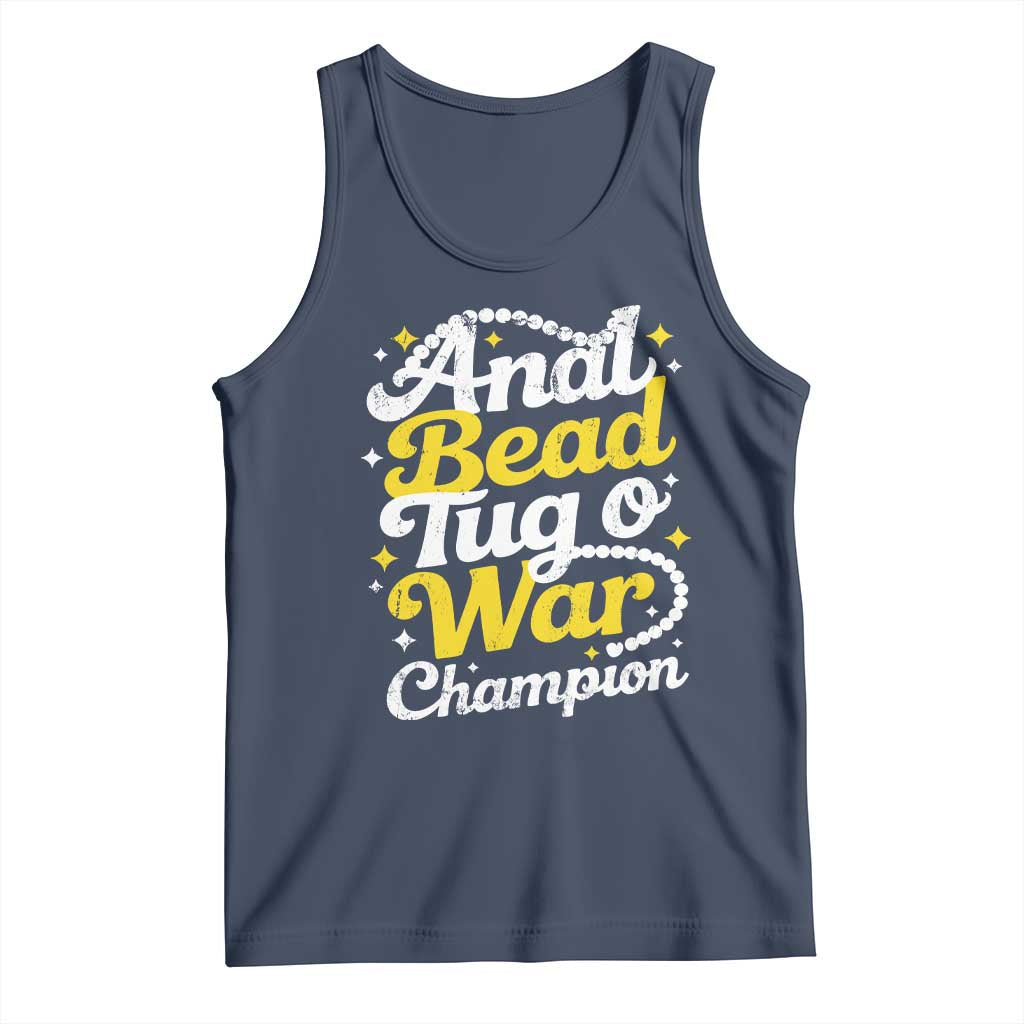 Funny Anal Bead Tug O War Tank Top Inappropriate Adult Humor Weird Cringe - Wonder Print Shop