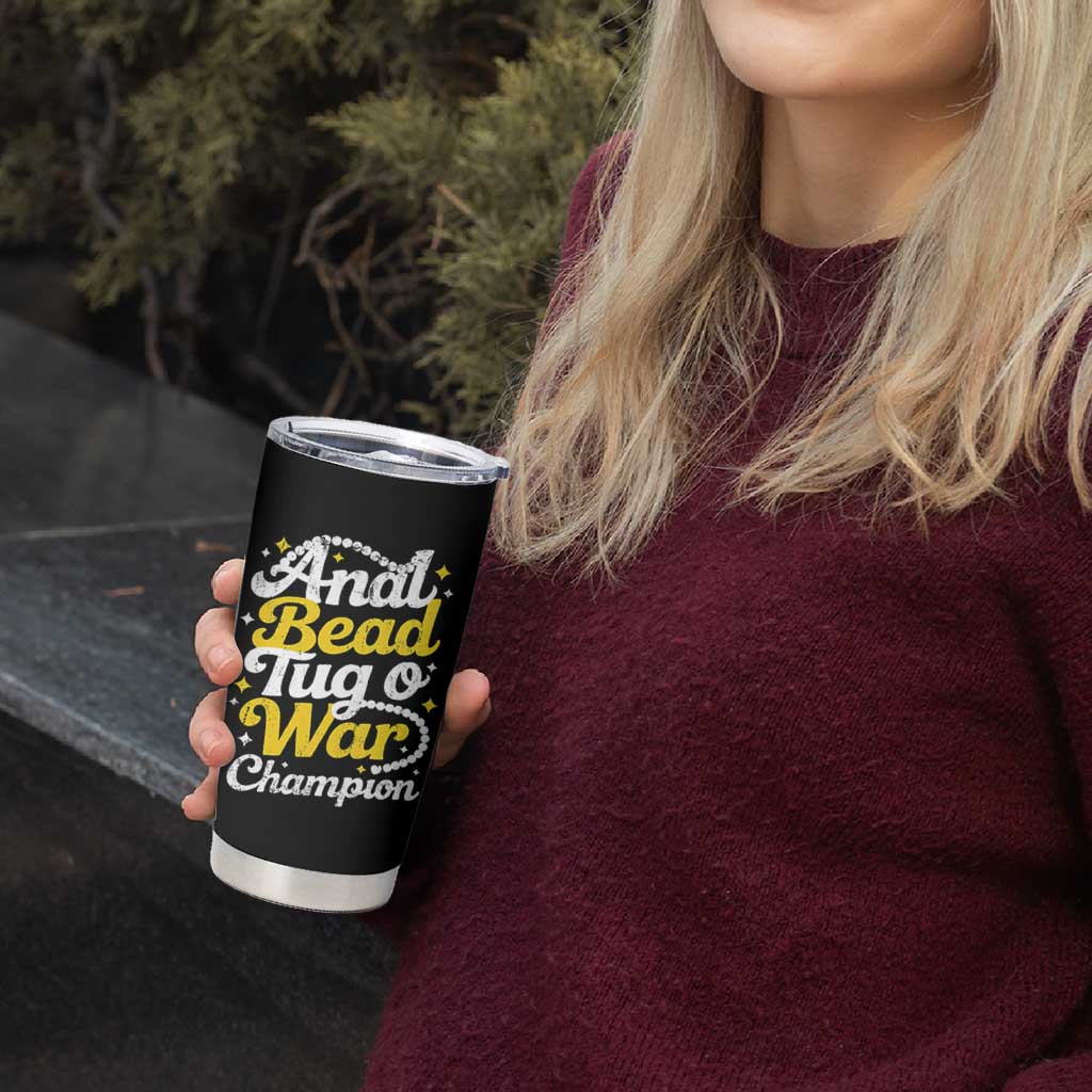 Funny Anal Bead Tug O War Tumbler Cup Inappropriate Adult Humor Weird Cringe - Wonder Print Shop