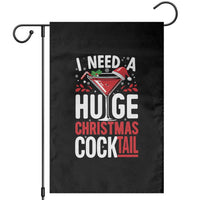 I Need A Huge Christmas Cocktail Garden Flag Funny Xmas Adult Humor Party Drinking - Wonder Print Shop