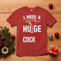 I Need A Huge Christmas Cocktail T Shirt Funny Xmas Adult Humor Party Drinking - Wonder Print Shop