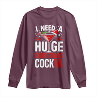 I Need A Huge Christmas Cocktail Long Sleeve Shirt Funny Xmas Adult Humor Party Drinking - Wonder Print Shop