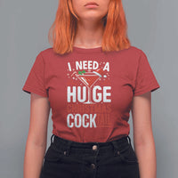 I Need A Huge Christmas Cocktail T Shirt For Women Funny Xmas Adult Humor Party Drinking - Wonder Print Shop