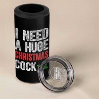 I Need A Huge Christmas Cocktail 4 in 1 Can Cooler Tumbler Funny Adult Humor Xmas Party Drinking - Wonder Print Shop