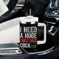 I Need A Huge Christmas Cocktail Tumbler With Handle Funny Adult Humor Xmas Party Drinking - Wonder Print Shop