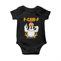 Funny F Caw F 67 Meme Baby Onesie Cartoon Chicken Poultry Humor - Wonder Print Shop