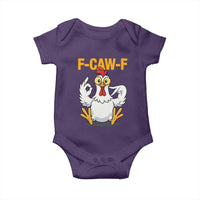 Funny F Caw F 67 Meme Baby Onesie Cartoon Chicken Poultry Humor - Wonder Print Shop