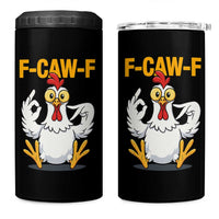 Funny F Caw F 67 Meme 4 in 1 Can Cooler Tumbler Cartoon Chicken Poultry Humor - Wonder Print Shop