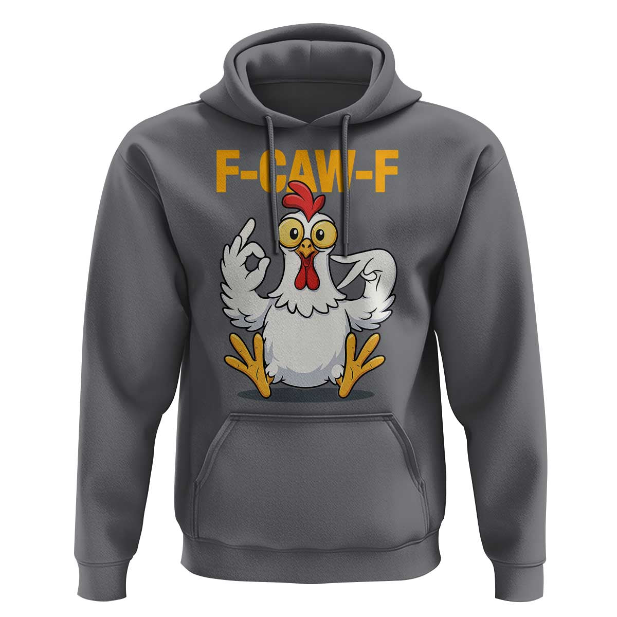 Funny F Caw F 67 Meme Hoodie Cartoon Chicken Poultry Humor - Wonder Print Shop