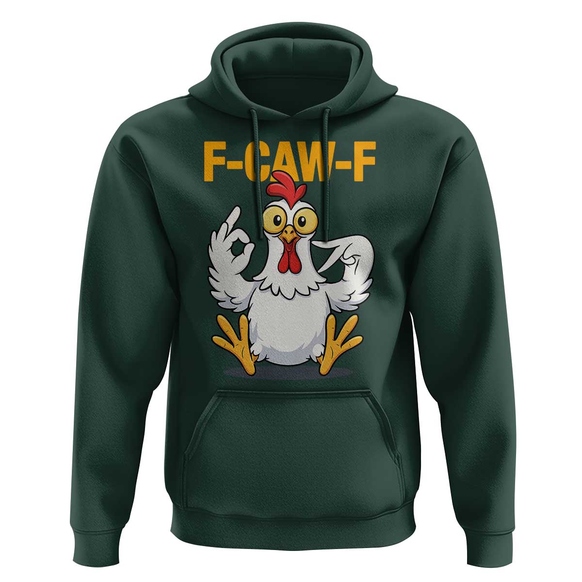 Funny F Caw F 67 Meme Hoodie Cartoon Chicken Poultry Humor - Wonder Print Shop