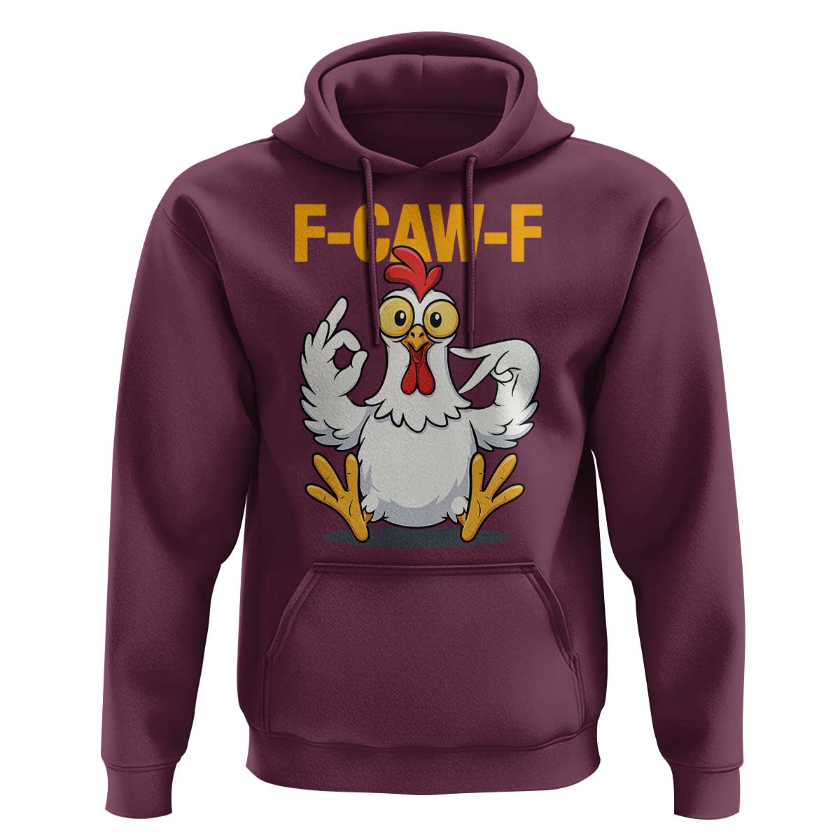 Funny F Caw F 67 Meme Hoodie Cartoon Chicken Poultry Humor - Wonder Print Shop