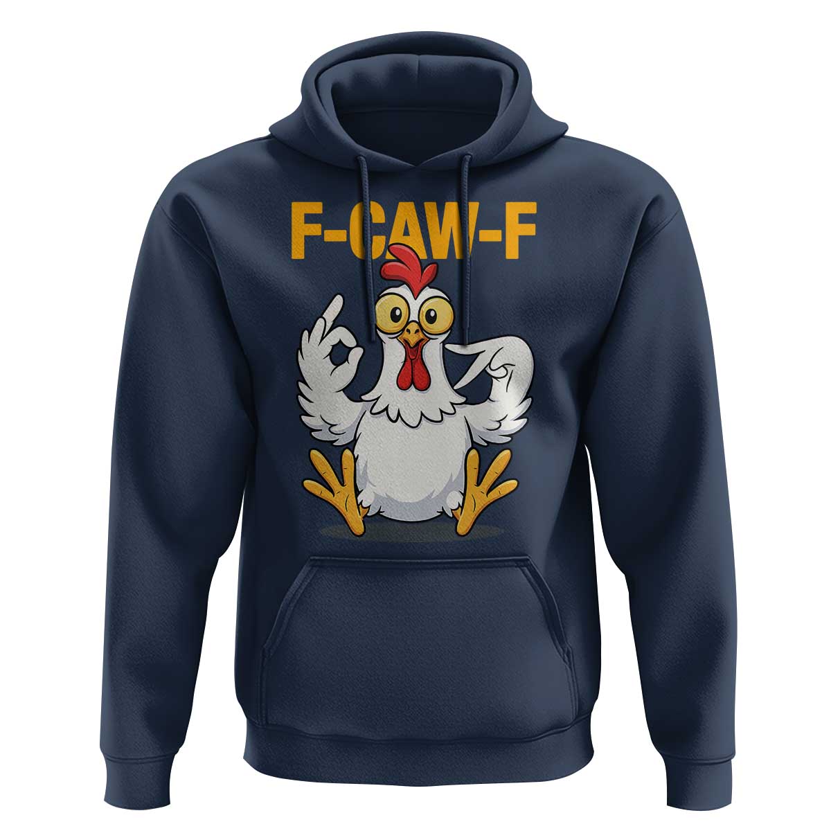 Funny F Caw F 67 Meme Hoodie Cartoon Chicken Poultry Humor - Wonder Print Shop