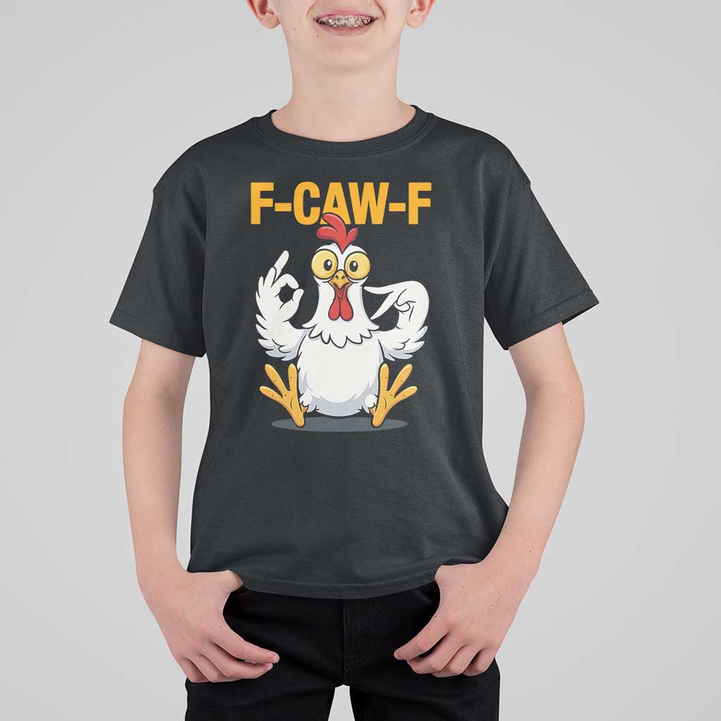 Funny F Caw F 67 Meme T Shirt For Kid Cartoon Chicken Poultry Humor - Wonder Print Shop