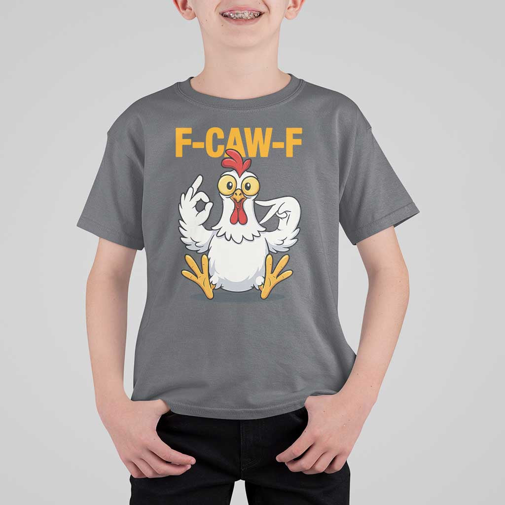 Funny F Caw F 67 Meme T Shirt For Kid Cartoon Chicken Poultry Humor - Wonder Print Shop
