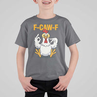 Funny F Caw F 67 Meme T Shirt For Kid Cartoon Chicken Poultry Humor - Wonder Print Shop