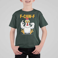 Funny F Caw F 67 Meme T Shirt For Kid Cartoon Chicken Poultry Humor - Wonder Print Shop