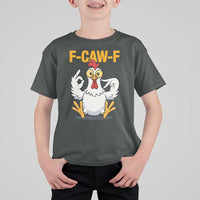 Funny F Caw F 67 Meme T Shirt For Kid Cartoon Chicken Poultry Humor - Wonder Print Shop