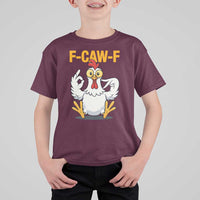 Funny F Caw F 67 Meme T Shirt For Kid Cartoon Chicken Poultry Humor - Wonder Print Shop