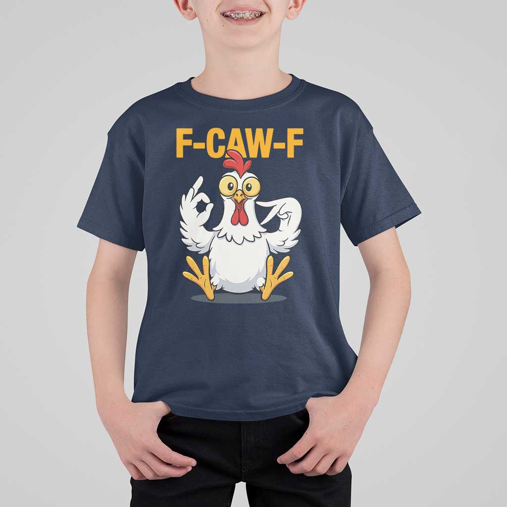 Funny F Caw F 67 Meme T Shirt For Kid Cartoon Chicken Poultry Humor - Wonder Print Shop