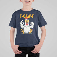 Funny F Caw F 67 Meme T Shirt For Kid Cartoon Chicken Poultry Humor - Wonder Print Shop