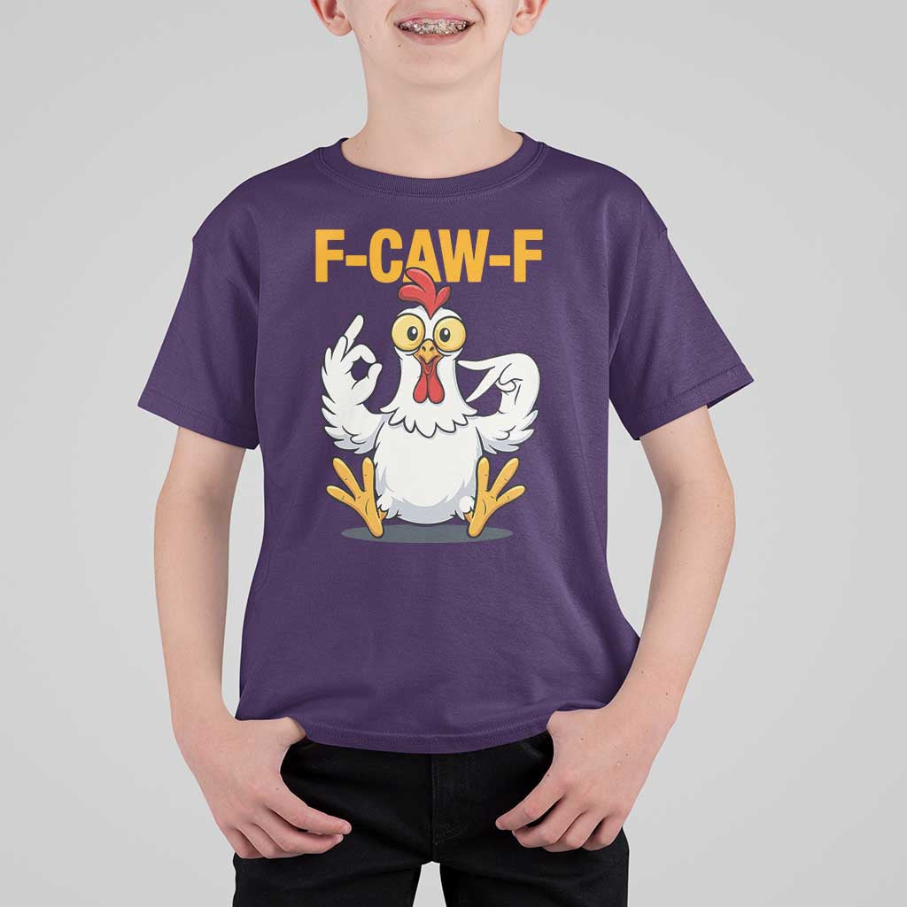 Funny F Caw F 67 Meme T Shirt For Kid Cartoon Chicken Poultry Humor - Wonder Print Shop