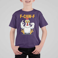 Funny F Caw F 67 Meme T Shirt For Kid Cartoon Chicken Poultry Humor - Wonder Print Shop