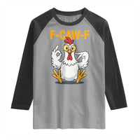 Funny F Caw F 67 Meme Raglan Shirt Cartoon Chicken Poultry Humor - Wonder Print Shop