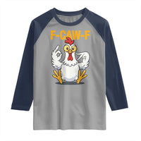 Funny F Caw F 67 Meme Raglan Shirt Cartoon Chicken Poultry Humor - Wonder Print Shop