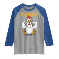 Funny F Caw F 67 Meme Raglan Shirt Cartoon Chicken Poultry Humor - Wonder Print Shop