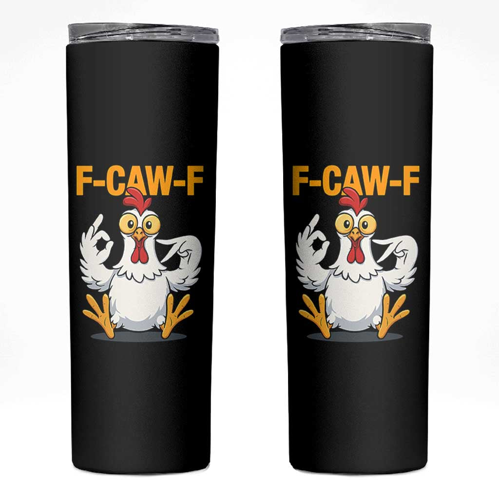 Funny F Caw F 67 Meme Skinny Tumbler Cartoon Chicken Poultry Humor - Wonder Print Shop