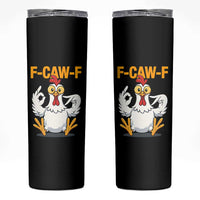 Funny F Caw F 67 Meme Skinny Tumbler Cartoon Chicken Poultry Humor - Wonder Print Shop