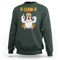 Funny F Caw F 67 Meme Sweatshirt Cartoon Chicken Poultry Humor - Wonder Print Shop