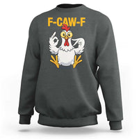 Funny F Caw F 67 Meme Sweatshirt Cartoon Chicken Poultry Humor - Wonder Print Shop