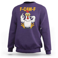 Funny F Caw F 67 Meme Sweatshirt Cartoon Chicken Poultry Humor - Wonder Print Shop