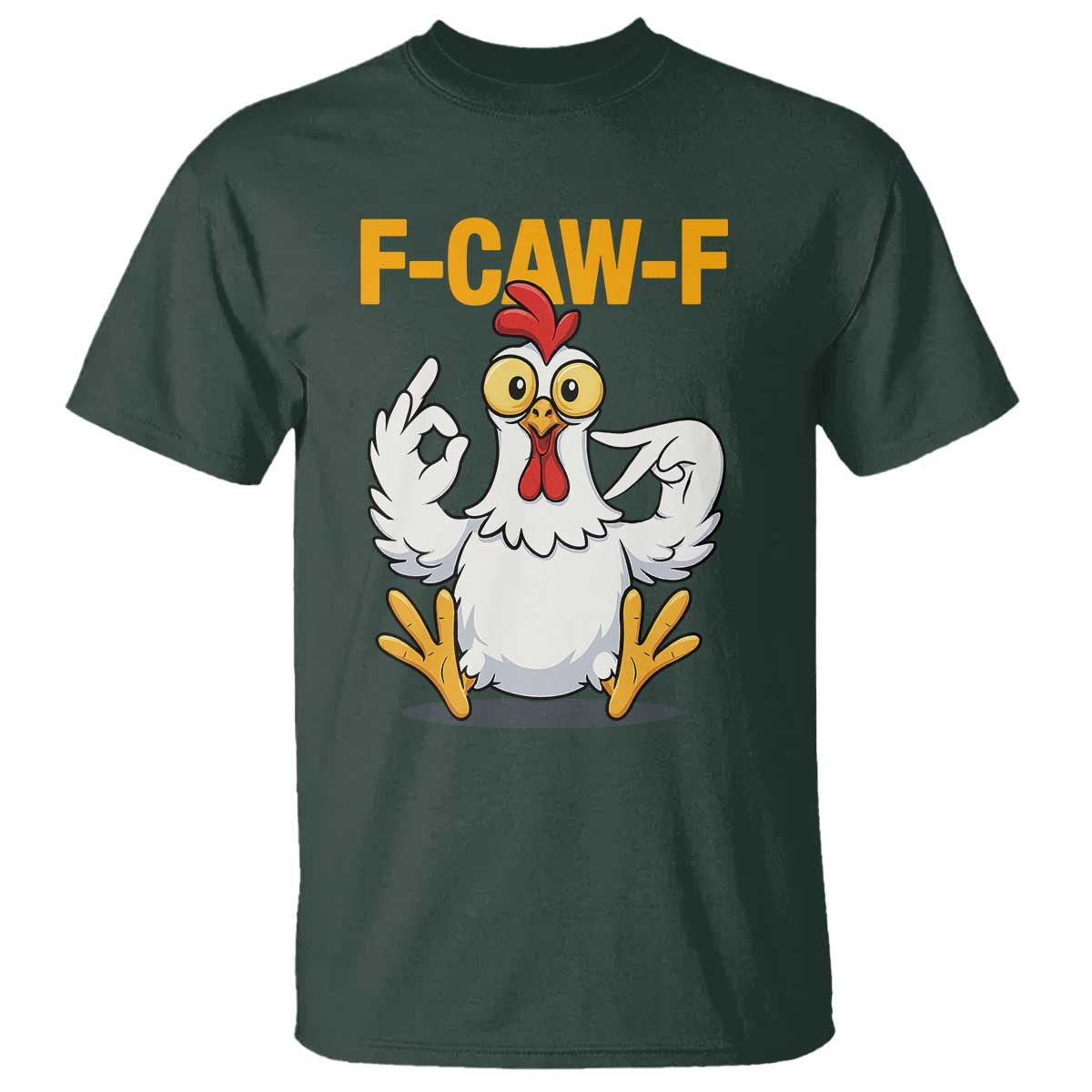 Funny F Caw F 67 Meme T Shirt Cartoon Chicken Poultry Humor - Wonder Print Shop