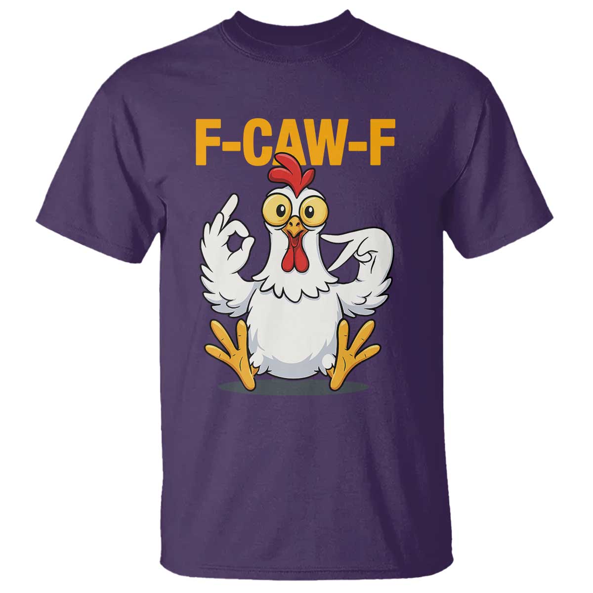 Funny F Caw F 67 Meme T Shirt Cartoon Chicken Poultry Humor - Wonder Print Shop