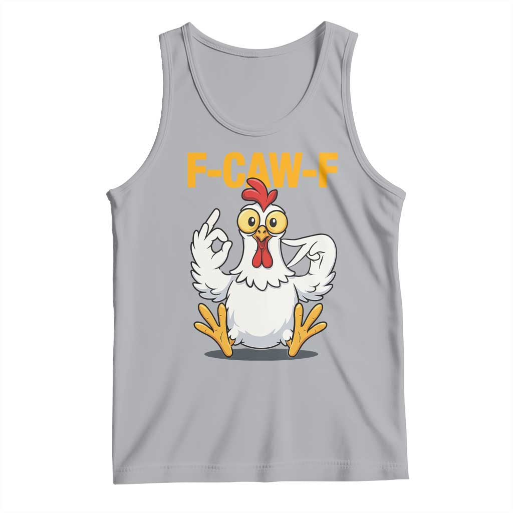 Funny F Caw F 67 Meme Tank Top Cartoon Chicken Poultry Humor - Wonder Print Shop