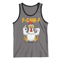 Funny F Caw F 67 Meme Tank Top Cartoon Chicken Poultry Humor - Wonder Print Shop