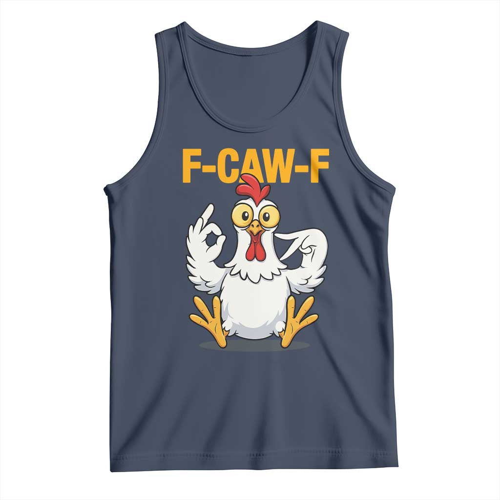 Funny F Caw F 67 Meme Tank Top Cartoon Chicken Poultry Humor - Wonder Print Shop