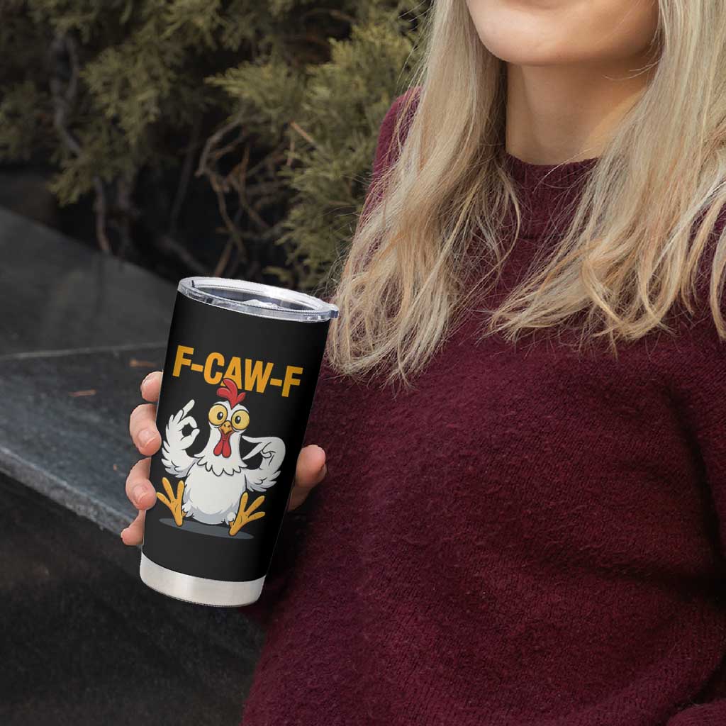 Funny F Caw F 67 Meme Tumbler Cup Cartoon Chicken Poultry Humor - Wonder Print Shop